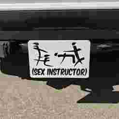 Sex Instructor Giant Awesome Hitch Cover (2 Inch Tailer Hitch Cover) BIG, 8.8 Inches!