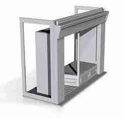 Shop front module type1,with door on left 1/76 scale