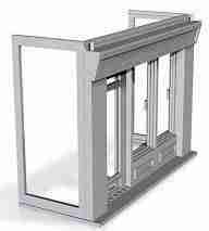 Shop front module type2,with door on left 1/87 scale