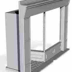 Shop front with door on left 1/43 scale