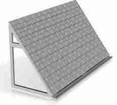 slate tile roof shop/house, brick version  no chimney 1/152 scale
