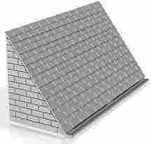 slate tile roof shop/house, stone version no chimney 1/76 scale