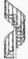 Spiral Staircase 1/87 scale