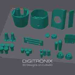Vintage Moskvich Interior Parts – 3D Printable Buttons & Knobs Set