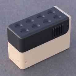 x8 AAA Battery Portable Box with strap hole