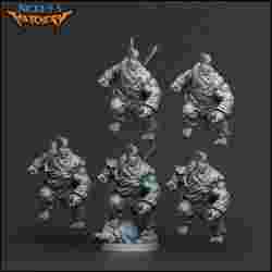 Dwarf Barbarian (Fists Only Version), 5 Options, 1 Base | The Frostiron Clan