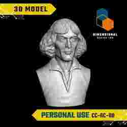Nicolaus Copernicus - High-Quality STL File for 3D Printing (PERSONAL USE)