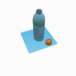 botella con tapa bottle