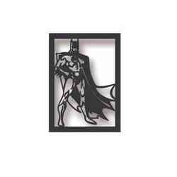 Minimalist Geometric Batman Super Hero Painting