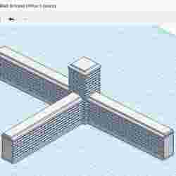 Boundary Wall (Pillar t-junction puzzle) 1:64 scale