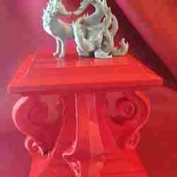 Iconoclastic neoclassical deco pedestal monument
