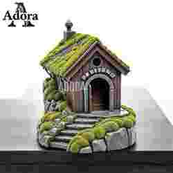 Hobbit-Inspired Cozy Mossy Cottage 3D Model