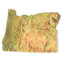 Oregon Topographic Map – 3D Model for 3D Printing & CNC Carving