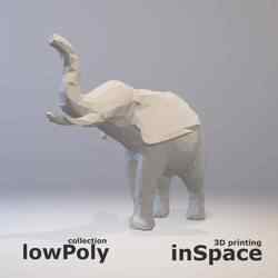 Low poly elephant