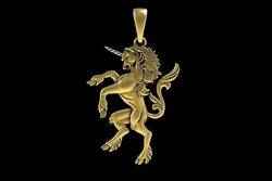 00041 Unicorn Small Charm Pendant