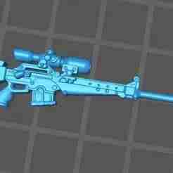 1/12 gi joe classified style rifle/weapon punisher 80th sniper rifle