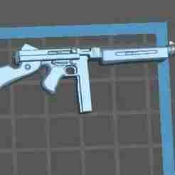 1/12 gi joe classified style rifle/weapon tommy gun