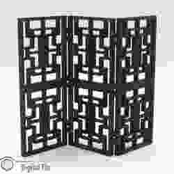 1:12 miniature Room divider Oriental 2, print-in-place