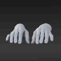 1/12 Scale Slender Female Hands Set - Relaxed & Gripping Poses for Custom Action Figures (Resin Print Ready)
