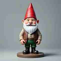 2237 Fairy Tale Gnome - Color Full-Body Figurine on Base, magic, creature, fantasy, wood, faun, gorgon, warrior, wild, fox, monster, cat, dog, fair, witch, werewolf, horror, beast, gothic, troll
