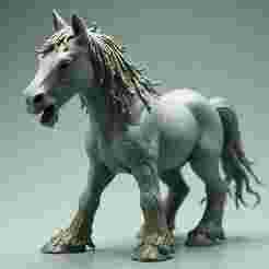 32mm Scale Grotesque Warhorse Miniature