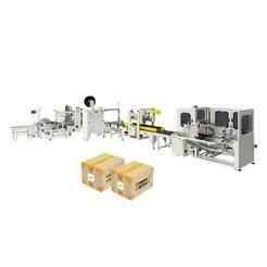 3D CAD Model, Automatic Carton Sealing and Packaging Line – High-Speed, Fully Automated Box Sealer