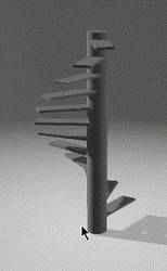 3d model spiral stair
