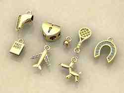 8 Bracelet or necklace pendants