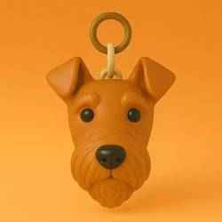 Airedale Terrier Llavero 3D Plastico  STL