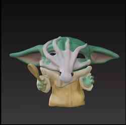 Baby yoda con sopa de calamar funko pop