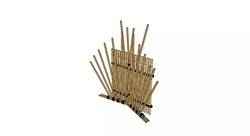 Bamboo Backdrop Traditional Decorative 3D Model