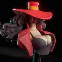 Carmen San Diego bust