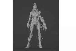 chica traje android