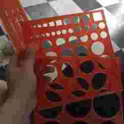 Circular stencils for technical drawing