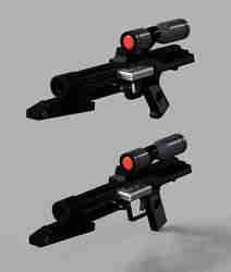 Custom scoped classic Battlefront 2 DC15S one sixth scale