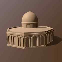 Dome of the Rock Temple from Jerusalem - Israel