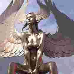 Egyptian goddess form Anatomy Siting Sculpture