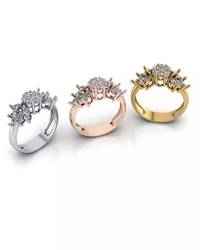 engagement flower setting illusion and marquise jewelry ring