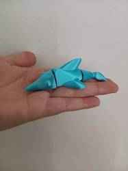 Flexi Dolphin fidget toy - print in place - articulated