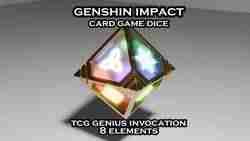 Genshin Impact Dice - TCG Genius Invokation - 3D Printable