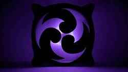 Genshin Impact element Electro PC fan cover
