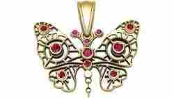 Golden Butterfly Pendant