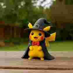 Halloween Pikachu – Handcrafted Clay-Style STL for 3D Printing