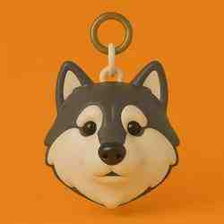 Malamute Llavero 3D Plastico STL