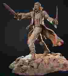 Male Vampire Rogue with Two Swords 3D Model