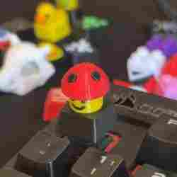 Mario Mushroom Keycap – Power-Up Style STL for Mechanical Keyboards (FDM Printable) COMMERCIAL USE