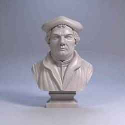 Martin Luther Bust Sculpture 3D Printable STL File