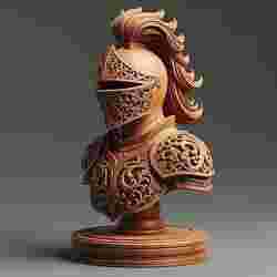 Medieval Knight Chess Piece