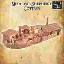 Medieval Shepherd Cottage  28 mm Tabletop Terrain