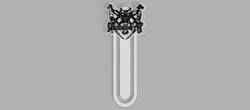 Megadeth Logo Skull Swords Bookmark